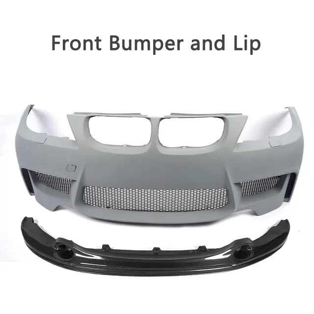 PU + Carbon Fiber Auto Car Front Bumper Body Kit for BMW E90 LCI