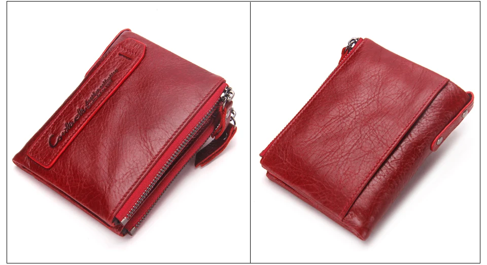 carteiras vermelho id cartão titular moeda bolsa