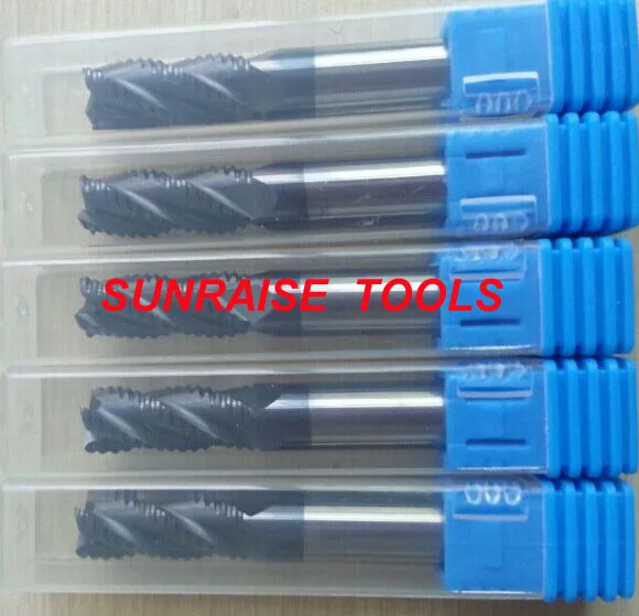 

CNC TOOLS Carbide Square Roughing End Mill  4 flutes D8mm  60mm length HRC55 With coating shipping free