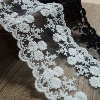 

3 Yards / Custom Lace Side Dress, Wedding Dress, Lace Accessories, Black and White Clothing, DIY Material Width 11.5cm YS0346