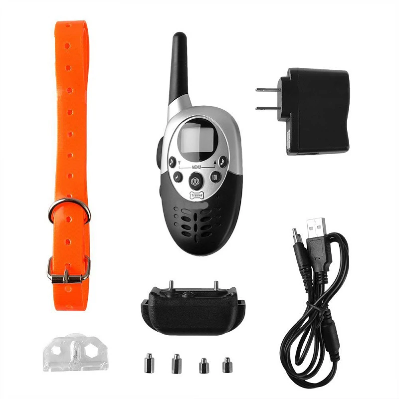 

1000m Waterproof Rechargeable Anti Barking Dog Training Collar with Remote Control Electric Dog Shocker Collar