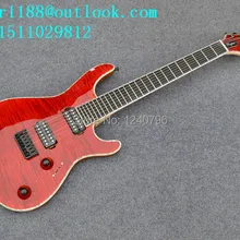 Новые 7 струн сэндвич электрогитара в красном цвете с корпусом из ольхи Сделано в Китае