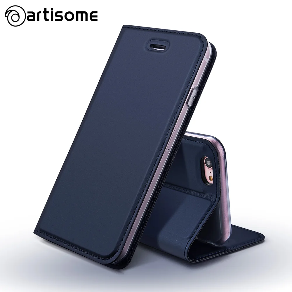 Чехол ARTISOME Filp из искусственной кожи чехол для iPhone 7 Plus держатель карт подставка