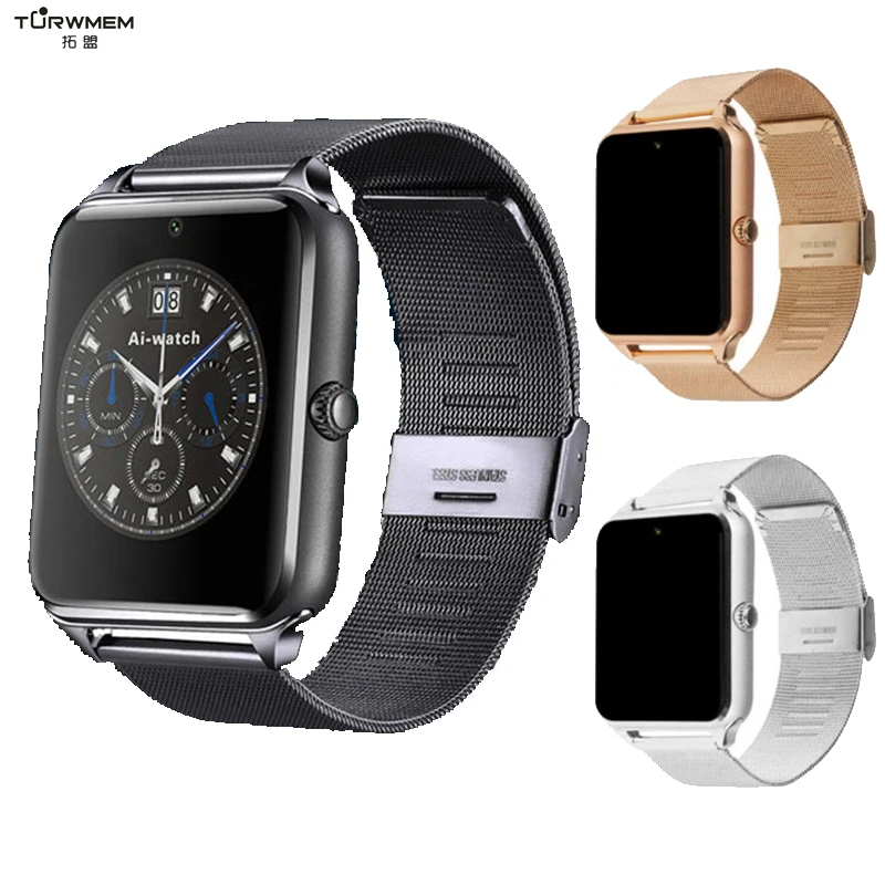 

Smart Watch GT08 Z60 Metal Clock Bluetooth Smartwatch Fitness Bracelet Support SIM Card Wristwatch For Android Phone PK DZ09