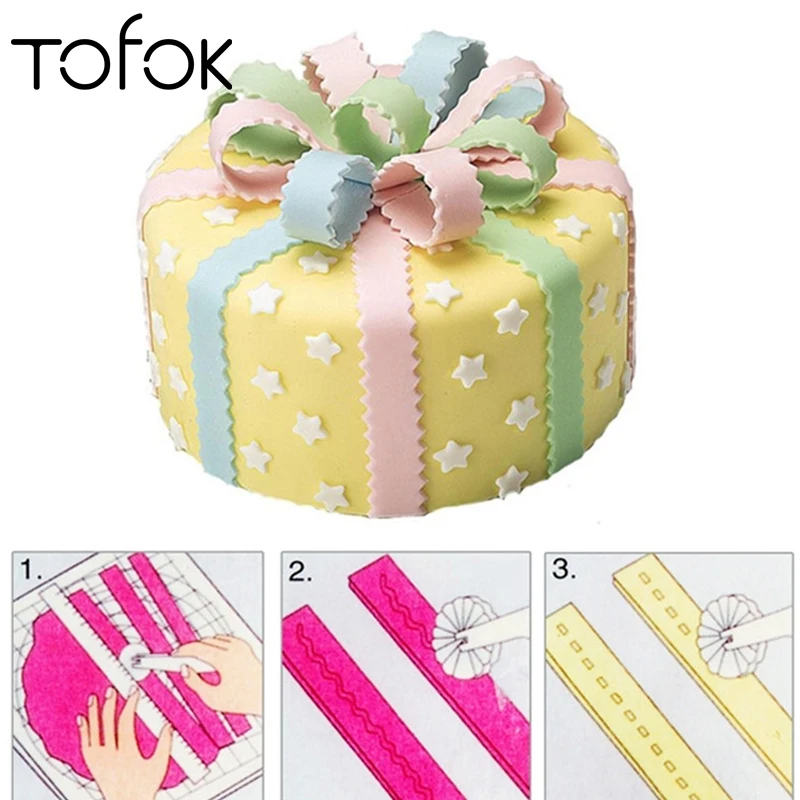 

Tofok Plastic Cookies 3 Wheel Knife Biscuit Cutter Press Edge Roller Cake Pastry Sugarcraft Knife Baking Fondant Embosser Tools