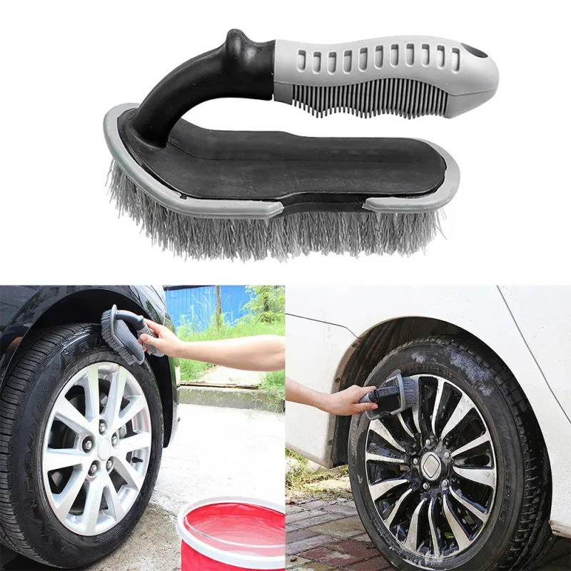 2018 New Bike Home Car Tyre Cleaning Brush T-Type Multi-Functional Wheel Hub Brush Car Washing Tool New Arrival