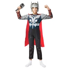 Костюм Тора мускулов для девочек, Костюмы супергероев, маскарадный костюм на Хэллоуин для мальчиков, Детский костюм Капитана Америки