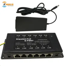 48v60w блок питания и гигабитный порт PoE 6 порт питания над инжектор Ethernet для 6 Mikrotik и Ubiquiti, режим A и режим B вход питания