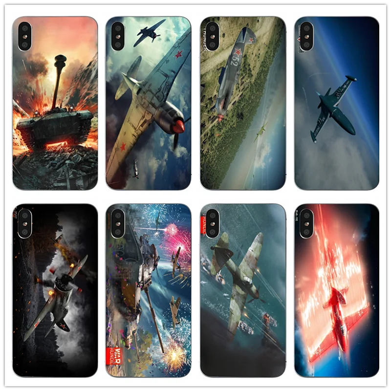 

War Thunder Games Unique Soft TPU Silicone Mobile Phone Cases Covers Coque for iPhone X 10 7 6 6s 8 Plus 4 4S 5 5S SE 5C Bags