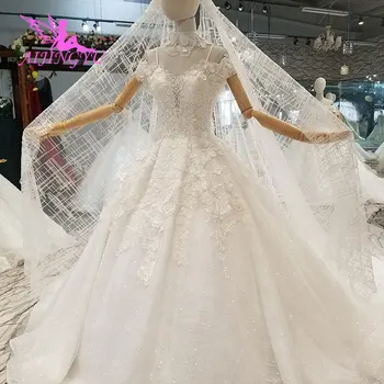 

AIJINGYU Wedding Pearls New Gown Cheaps With Price Modest Factory Online Shop China Lace Dresses Ivory Bridal Gowns With Sleeves