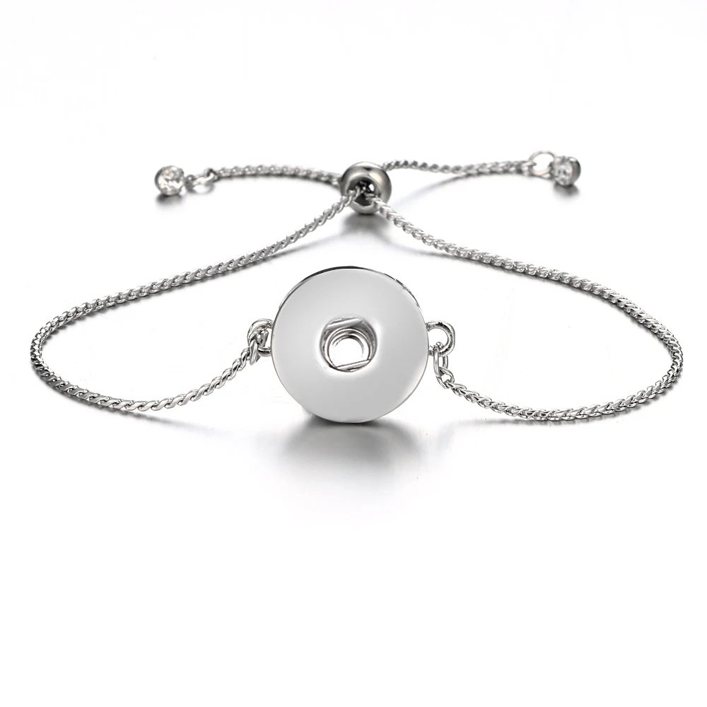 12 шт./лот Irryant имбирь металлический сплав броши на прищепке Регулируемый Браслет 18 мм Кнопка ювелирное изделие, цепь в виде змеи NN-614* 10