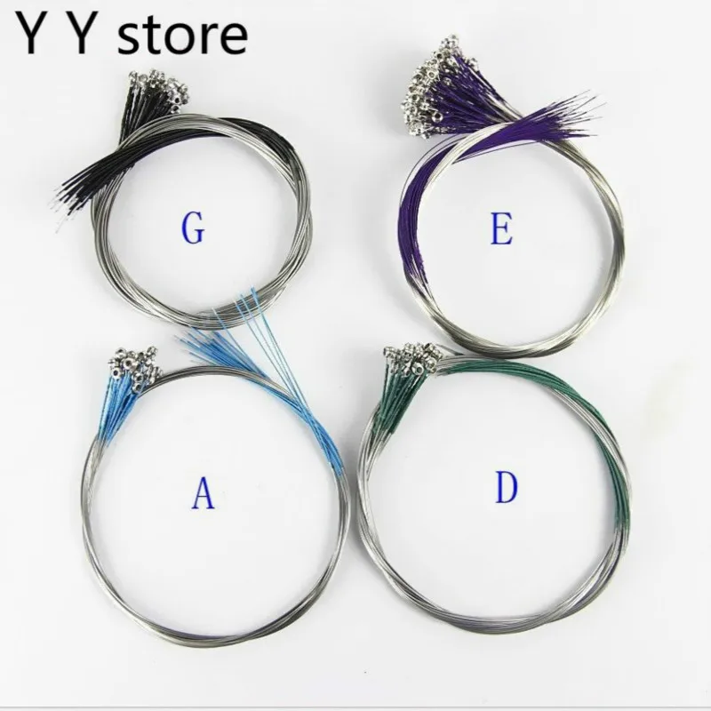 

10 sets Brand new 3/4 4/4 violin size nickel\german silver strings ball end