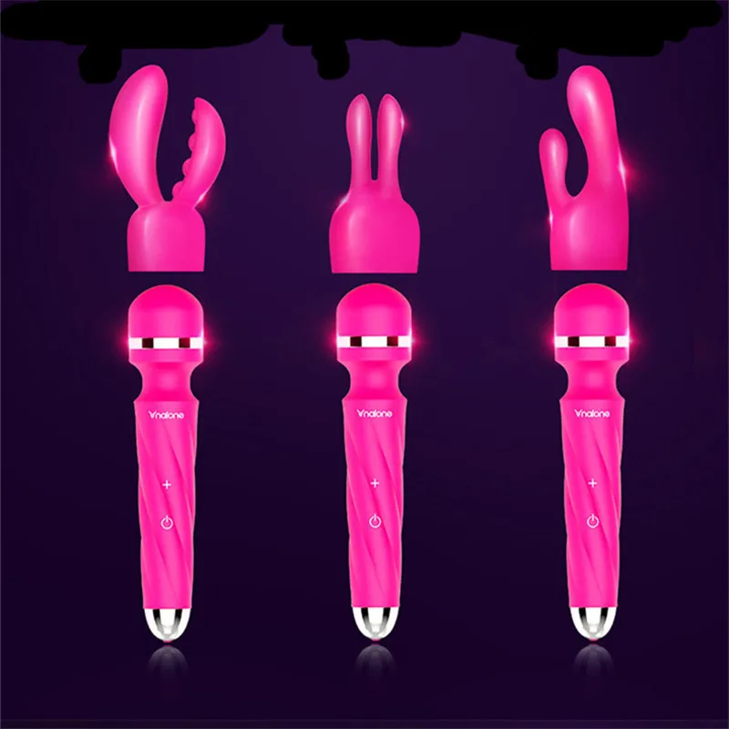 Powerful Female AV Vibrator Constant temperature heating for Women USB Charge Vaginal Massager font b Sex
