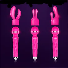 Powerful Female AV Vibrator Constant temperature heating for Women USB Charge Vaginal Massager font b Sex