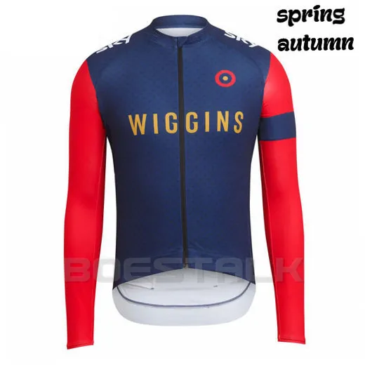 new Wiggins men's high quality spring rcc long sleeve professional team cycling jacket bicycle tight shirt thin fabric