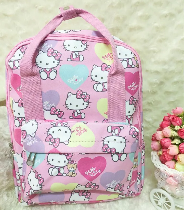 Милая мультяшная сумка hello kitty, модная женская сумка на одно плечо, водонепроницаемая Диагональная Сумка, милый школьный рюкзак для девочек, плюшевый рюкзак на плечо - Цвет: F