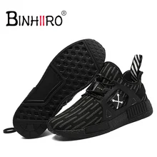 

BINHIIRO luxury brand men's shoes mesh breathable lace color matching casual shoes non-slip comfortable men's sports shoes 801