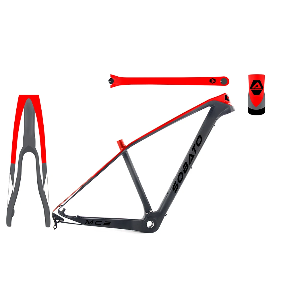 Perfect SOBATO T800 carbon mtb frame 29er Chinese full carbon frame for bicicletas mountain bike 29 carbon bicycle frameset mtb 142/135 5