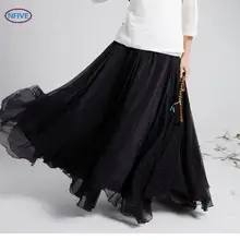 NFIVE бренд лето новые женские облачные модные юбки Shu трехслойные шифоновые женские юбки