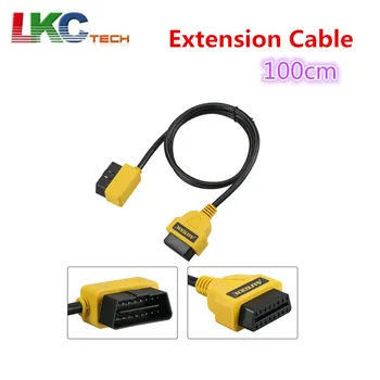

AUTOOL 100cm Diagnostic Extender 100cm OBDII OBD2 16Pin Male to Female Extension Cable Cord Adapter 100 pieces/lot DHL Free