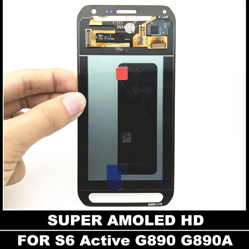 Высокое качество супер AMOLED LCDs для Samsung Galaxy S6 Active G890 G890A телефон ЖК дисплей