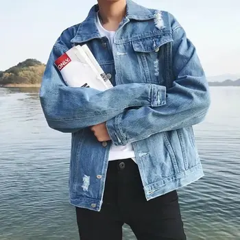 

Ironing Jeans Jacket, Korean Men's Edition, Loose Fashion, Student Style Leisure Jacket. Madam men jacket leather jacket