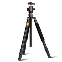 Moveski Q968C Tripod Carbon Fiber DSLR Camera Tripod with Monopod and Panoramic Ball Head Nails
