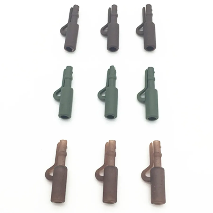 

200*Safety Lead Clips for Carp Fishing Brown Color Carp Terminal End Tackle Fishing lure Bait