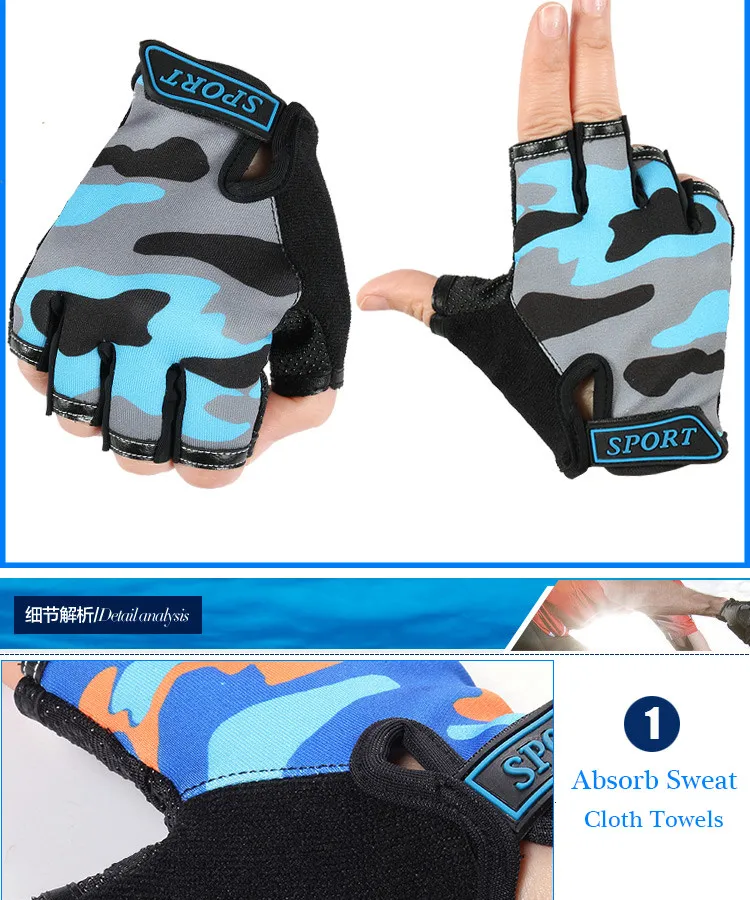 Длинные Хранитель спортивные перчатки фитнес-упражнения тренажерный зал перчатки Половина Finger Атлетические детские перчатки