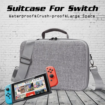 

Jeebel Nintend Switch Bag Travel Outdoor Case Hard Shell Storage Host Gamepad Waterproof Protective Switch Portable Bag
