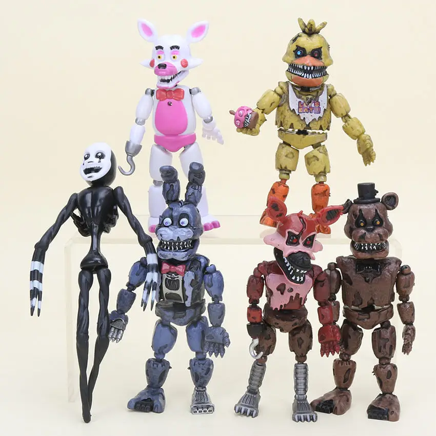 Новый Five Nights At Freddy's 9 12 см FNAF 4/5/6/11/12 шт. игры фигурки героев Fazbear Foxy кукол из ПВХ