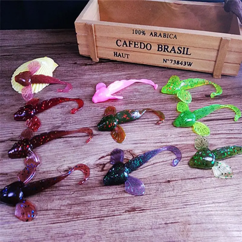 

6 Pcs/Set Fishing Bait Soft Fish Artificial Fly Fishing Jigging Swimbait 8cm4.6g Wobblers Crankbait Tackle Accessories Attractiv