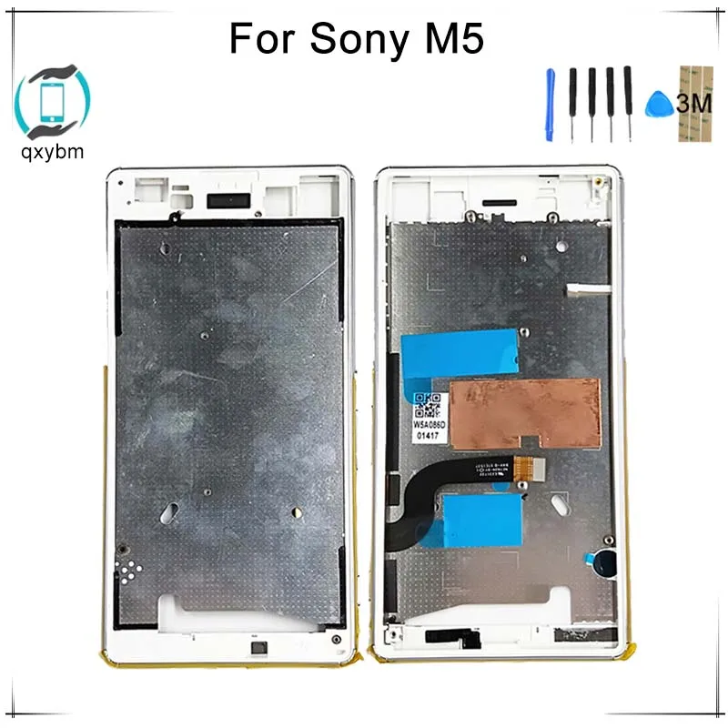 5.0 Inches For Sony Xperia M5 E5603 E5606 E5653 E5633 E5643 E5663 Mobile phone Front Frame Bezel Case Plate Replacement | Мобильные