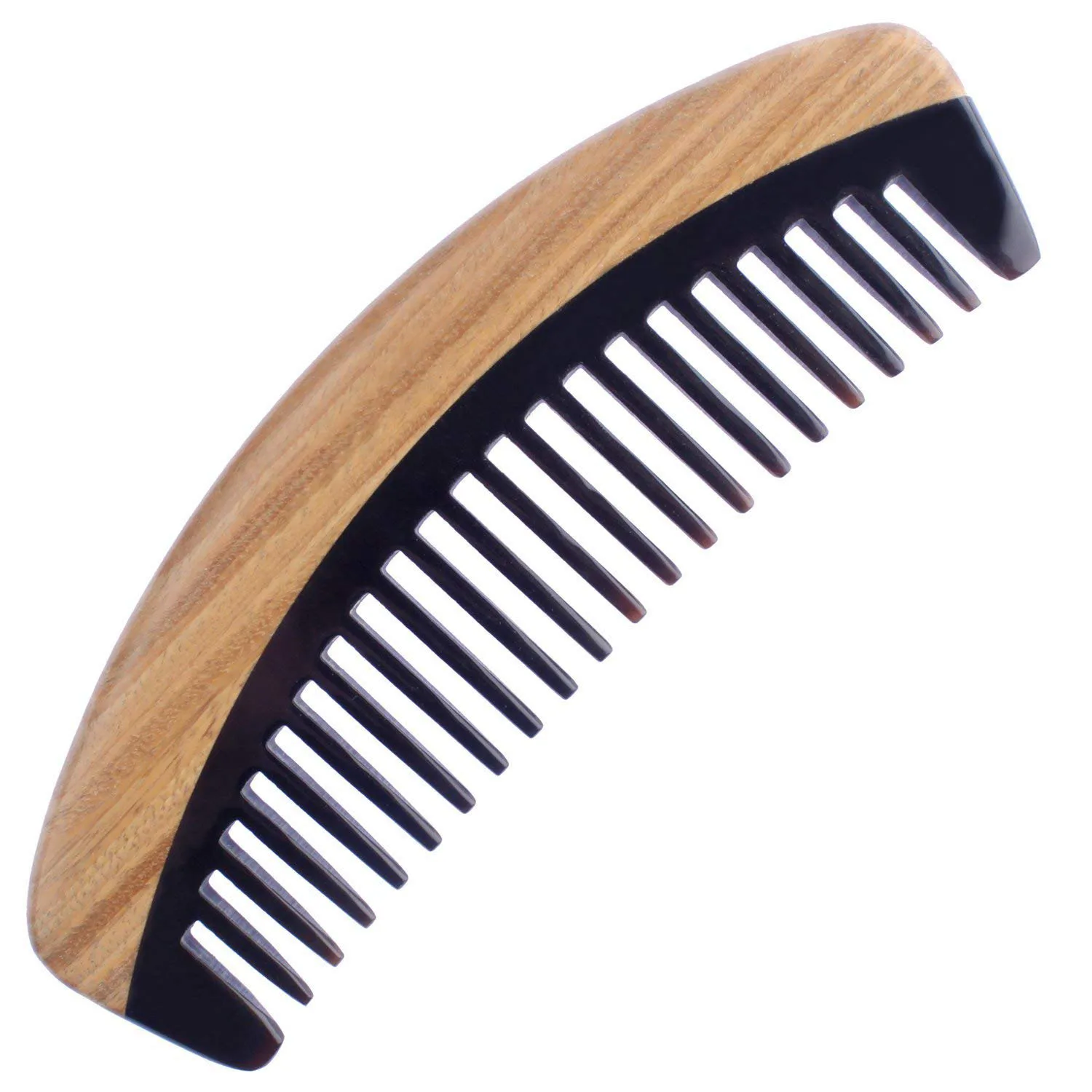 Гребень для волос-широкий зуб деревянный распутывающий гребень для вьющихся волос-без статического сандалового дерева гребень из рога буйвола для мужчин и женщин