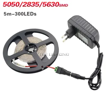 

RGB LED Strip Light 2835 SMD 5M 60Leds/m Include 12V 2A Power Adapter LED Tape Warm White,White,Red,Blue,Green,Yellow