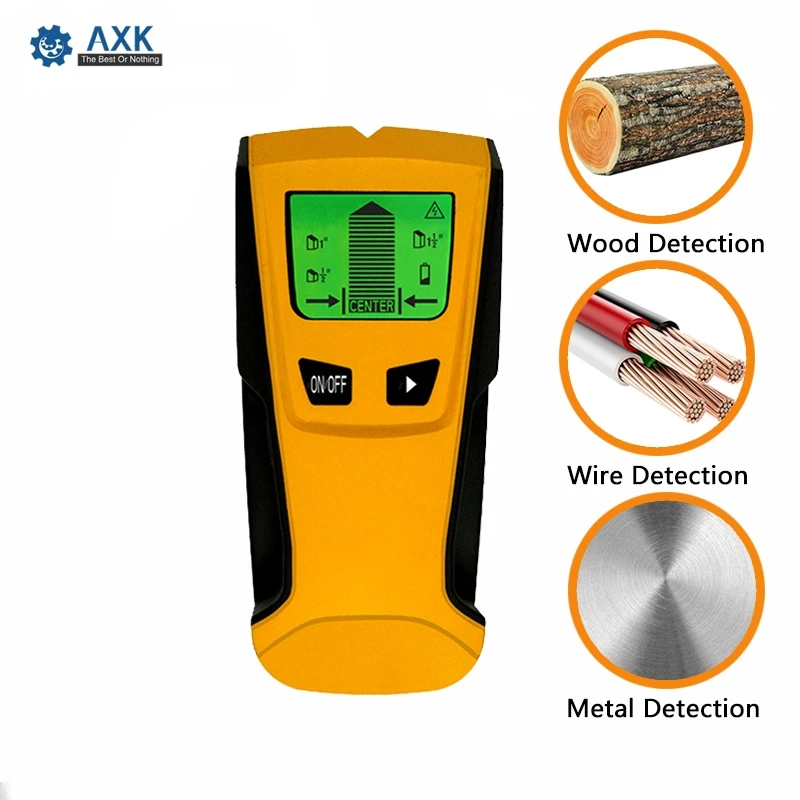 

3 In1 Pinpointer Metal Detectors Stud Center Finder Search Metal AC Live Wire Detector Wall Scanner Gold Finder Electric Box