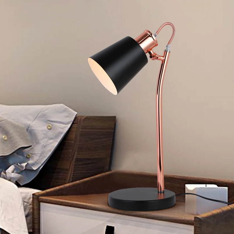 Современная простая настольная лампа Getop для спальни ночник Macaron Скандинавское