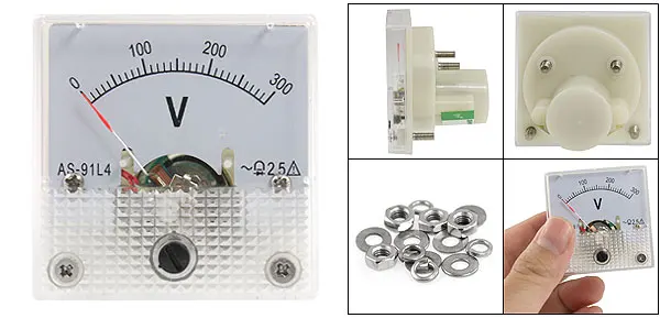 AC 0-300V Voltage Analog Panel Meter Mini Voltmeter 