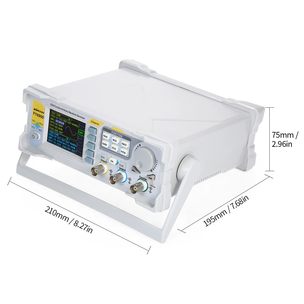 KKmoon High Precision DDS 20MHz Digital Dual-channel Signal Pulse Generator 250MSa/s Frequency Meter Function Generator