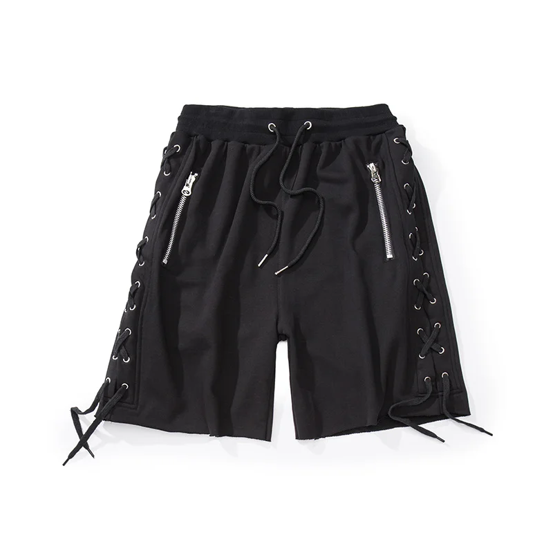 

Loose men Bermuda beach short Good quality 2017 summer new Streetwear style Hip hop short Drawstring casual Joggers Cargo shorts