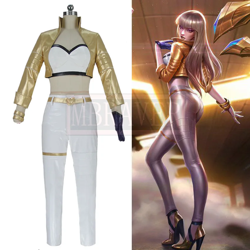 

LOL KDA Daughter of the Void Kaisa K/DA Group LOL Character Kai'Sa Cos Halloween Uniform Cosplay Costume Custom Made Any Size