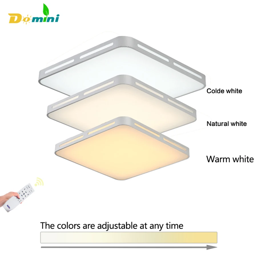 

Modern Decorative Ceiling light 3Color-change Square LED Ceiling Lamp Remote Control Indoor Fixtures Livingroom 32W72W Lamp