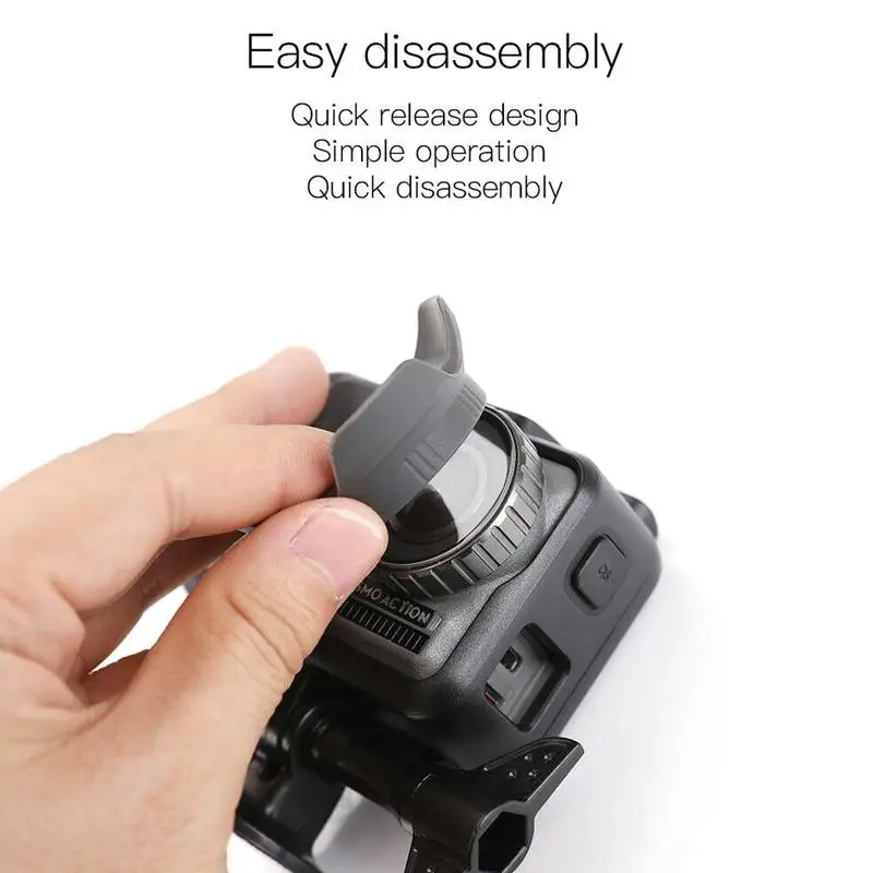 Силиконовая бленда для DJI OSMO Action camera Lotus type camera Lens Солнцезащитная Крышка для спортивной камеры аксессуары