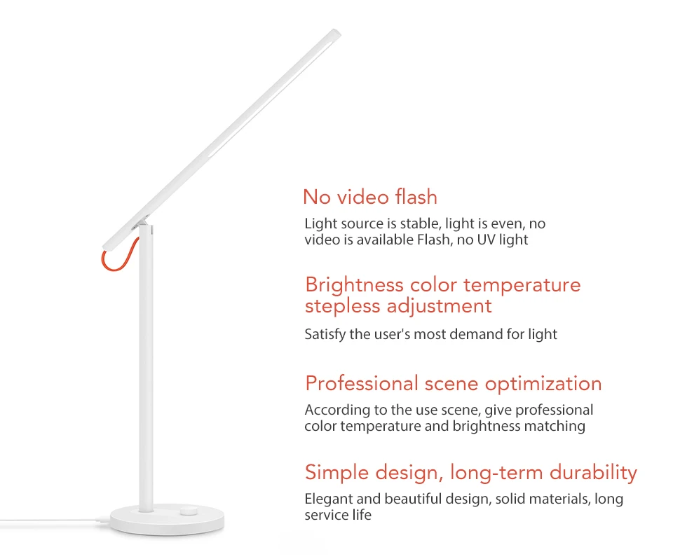Xiaomi Mijia Mi Smart LED Desk Lamp Table Lamp Dimming Reading Light WiFi Enabled Work with AMZ Alexa IFTTT (2)