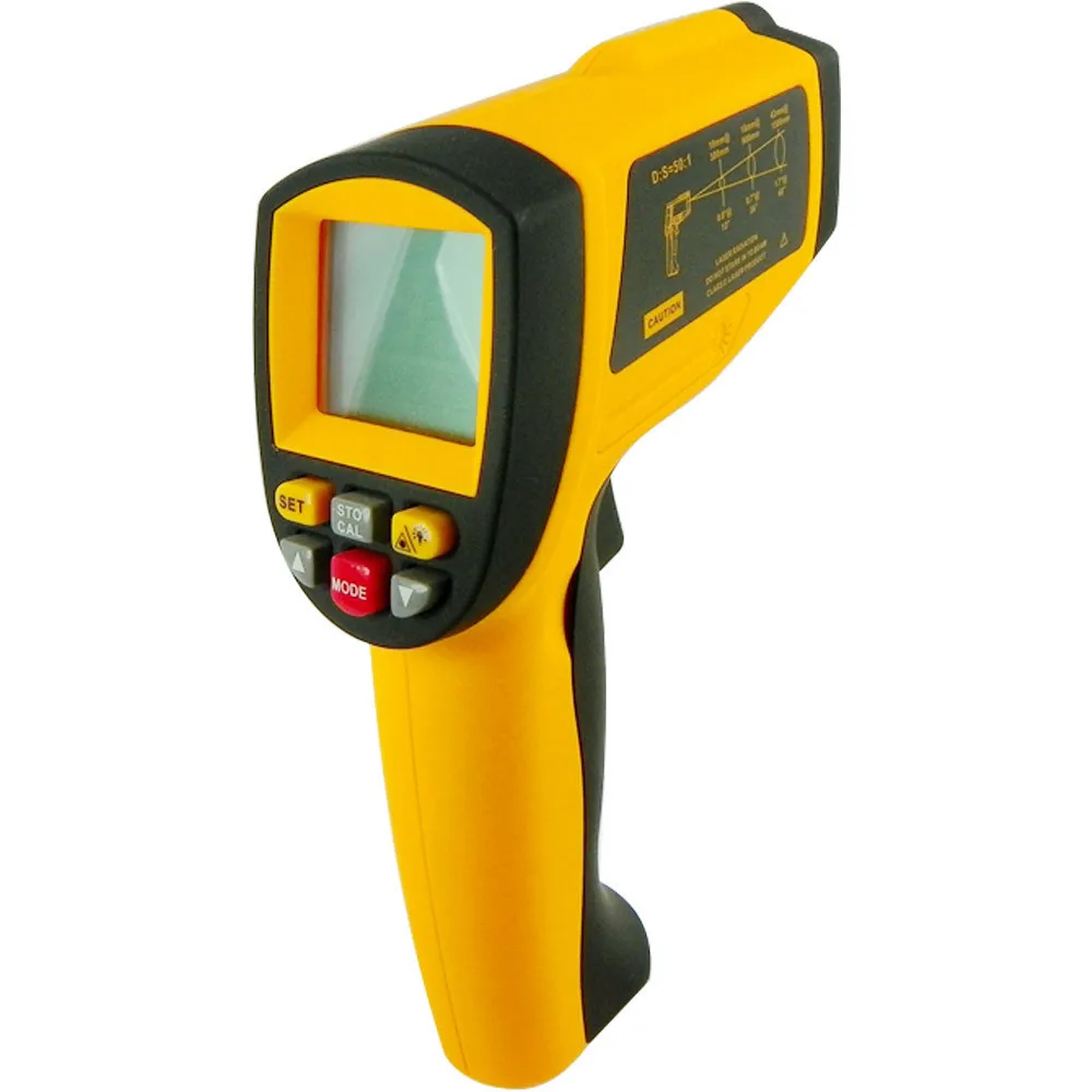 

Professional Non-Contact Laser Thermometer Pyrometer Laser Point Temperature GM1150A -18~1150 degree