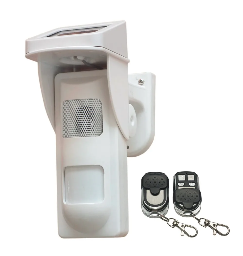 bilder für Einfache outdoor solar pir detektor alarm motion sensor mit sound und flash-erinnerung, Pet Freundliche, Arm/Entwaffnen per Fernbedienung bilder für Einfache outdoor solar pir detektor alarm motion sensor mit sound und flash-erinnerung, Pet Freundliche, Arm/Entwaffnen per Fernbedienung