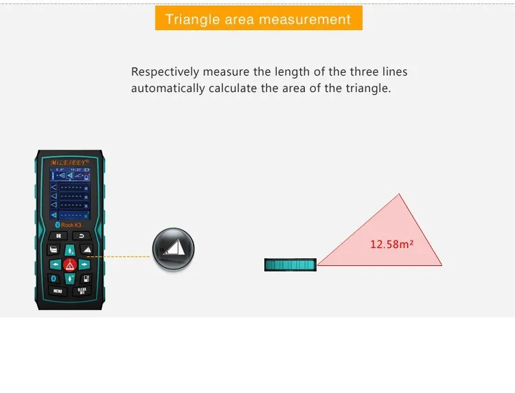 Afstandsmeter лазерный измеритель 100 м K3 Bluetooth лазерный-afstandsmeter Meten лазерный Afstand Met Kleur дисплей