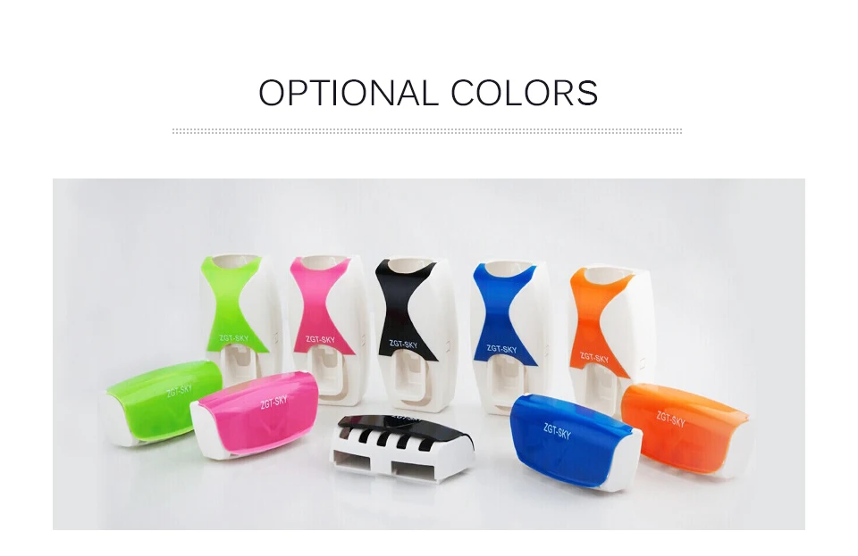 1 комплект автоматический пластиковый диспенсер для зубных паст 5 зубных щеток Держатель соковыжималка туалетных принадлежностей