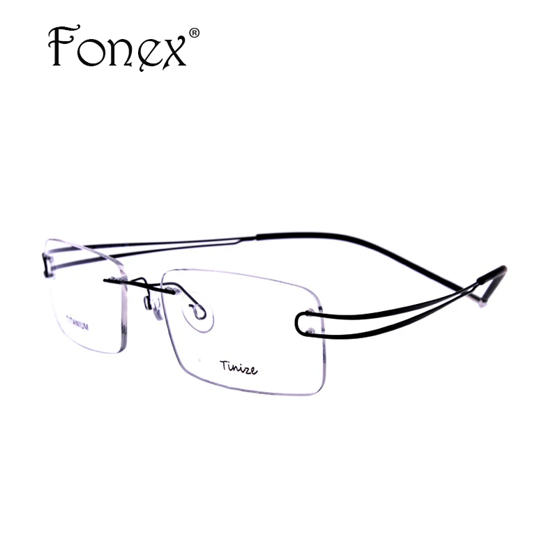 2017 Classic High Quality Men Rimless Glasses Memory ...