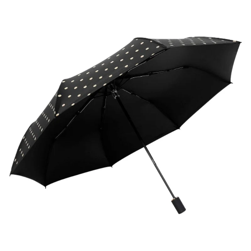 Модный дизайнерский женский зонт от дождя с пятью карманами, женский зонт с защитой от УФ-лучей, тройной складной зонтик